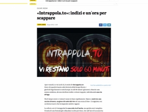 Giornale di Brescia - Intrappola.to: indizi e un'ora per scappare