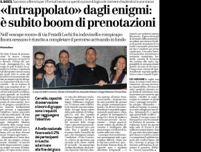 Brescia Oggi - Intrappolato dagli  enigmi: è subito  boom di prenotazioni