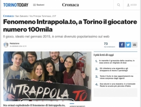 Torino Today - Fenomeno Intrappola.to, a Torino il giocatore numero 100mila