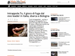 Make me feed - Intrapola.to: il gioco di fuga leader in Italia sbarca a Bologna