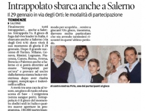 La Città di Salerno - Intrappolato sbarca anche a Salerno