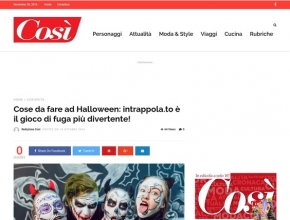 Così Magazine - Cose da fare ad Halloween: Intrappola.to è il gioco di fuga più divertente!