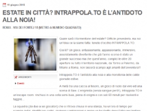 Roma Notizie - Estate in città? Intrappola.to è l'antidoto alla noia!