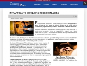Corriere della Piana - Intrappola.to conquista Reggio Calabria