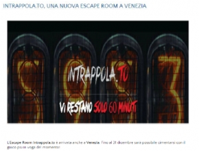 http://www.hotelgreif.it - Intrappola.to, una nuova escape room a Venezia