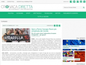Cronaca Diretta - Apre a Roma l'escape room più complicata del mondo