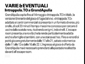 La Gazzetta del Mezzogiorno - Intrappola.to a GrandApulia