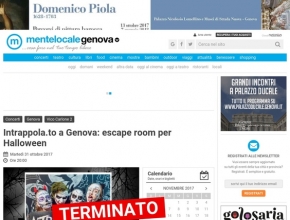 MenteLocale Genova - Intrappola.to a Genova: escape room per Halloween