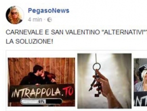 PegasoNews - San Valentino e Carnevale con Intrappola.to!