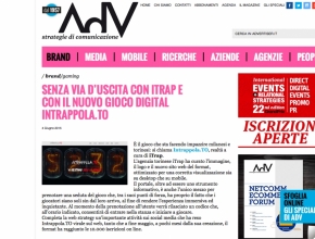 Advertiser.it - Senza via d'uscita con iTrap e con il gioco digital Intrappola.to