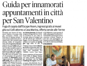 Il Mattino di Padova - Guida per innamorati: Intrappola.to tra gli appuntamenti per San Valentino