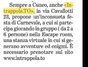La Stampa Cuneo - Carnevale e San Valentino con Intrappola.to!